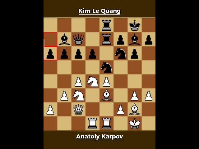 Anatoly Karpov vs Le Quang Kim ◉ Belgian Team Championship 2002 | A Masterclass in Strategy