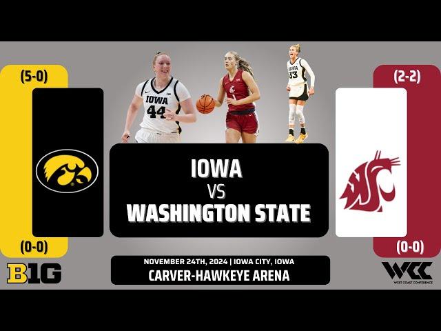 Iowa vs Washington State | NCAA Women's Basketball | 11.24.24