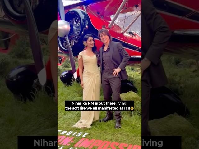 ⁠​⁠​⁠@NiharikaNm casually having a moment with Tom Cruise the main character energy needed