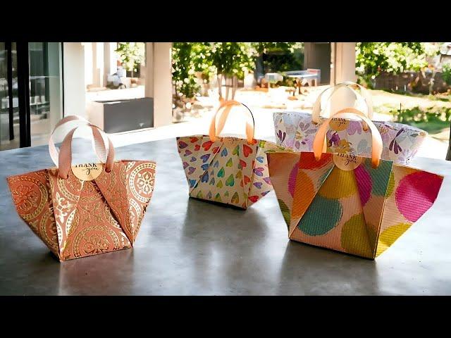 Quick & Easy Gift Wrapping | Origami Paper Bag For Any Occasion - Small And Large Presents!