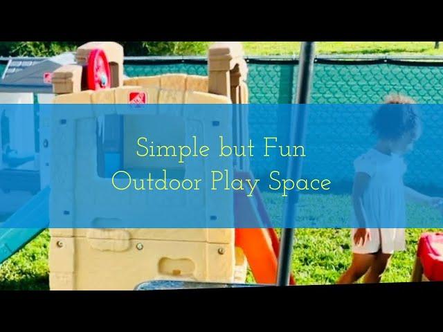 Daycare outdoor play space tour