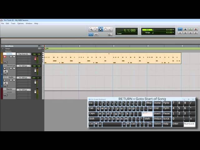 Pro Tools® SE - Recording an Instrument Track - Win 7 & Mac OS X