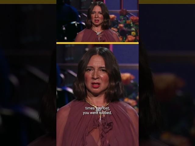 “You were ROBBED!”  #MayaRudolph #Emmys #Shorts