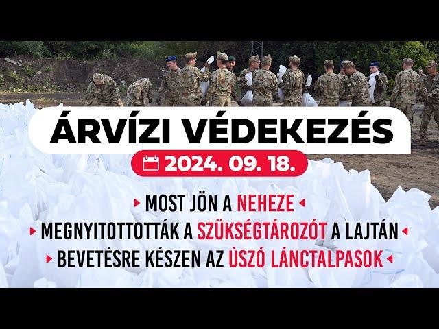 Árvízi védekezés 2024.09.18.