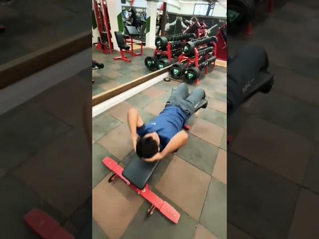 Abs crunches with bench || Abs workout || Rohit tech fitness