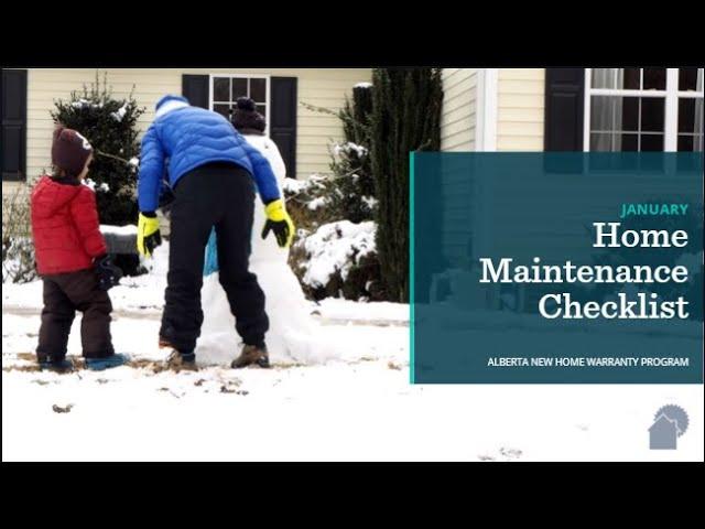 January Home Maintenance Checklist | ANHWP