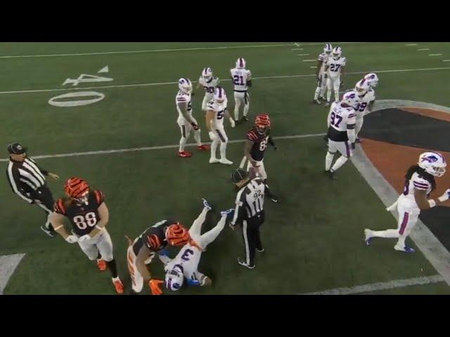 Damar Hamlin goes into CARDIAC ARREST full sequence
