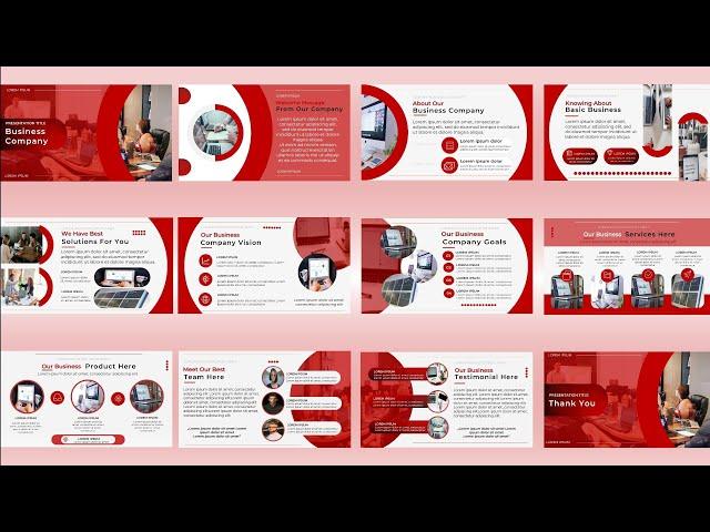 PowerPoint Presentation Tutorial | Free Template 12 Slides | Morph Transition