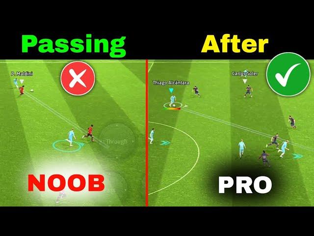 How to Passing Like PRO - Use This Strategy  Tutorial Skills - efootball 2024 Mobile