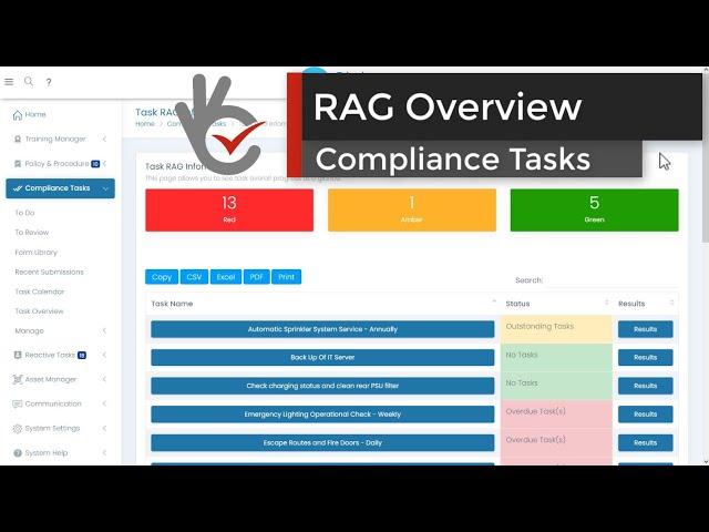 RAG Report - Compliance Tasks - Compliance Pod