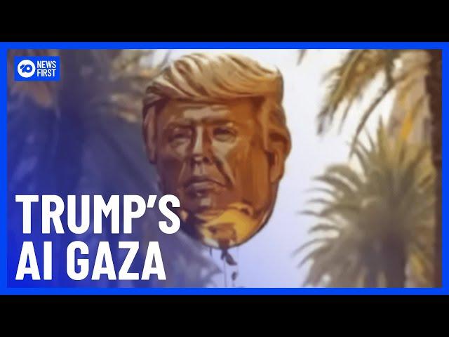 Donald Trump Shares Concerning AI Video Of Gaza| 10 News First