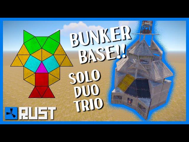 Bază Bunker! Solo / Duo / Trio! Cea mai bună bază de până acum! | Rust România