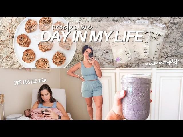 MILK MONEY? make side hustle $$$ while breastfeeding & my top milk supply tips | NEW MOM VLOG