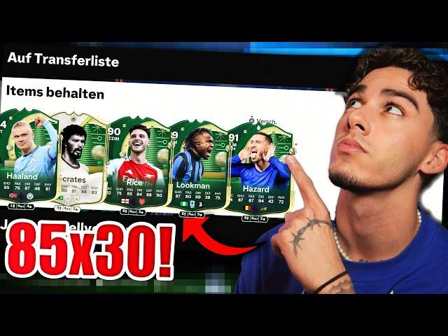 MEIN 85x30 PACK!! NEUE WL REWARDS BESTÄTIGT 11x WINTER WILDCARD GEZOGEN.. EA FC 25