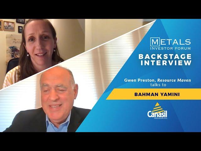 Gwen Preston talks to Bahman Yamini of Canasil Resources Inc. at the Sep.10, 2020 Forum.