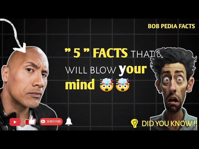  Did you know | ToP 5 facts that blow your mind | #didyouknow #facts | bobPediafacts | subscribe