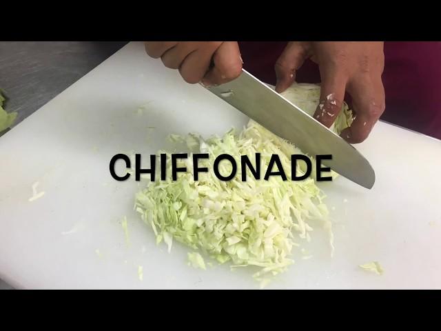 Vegetable Cutting  : Chiffonade