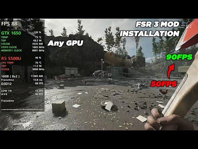 How to install FSR 3 mod on any game - No error - No crashing - Full smoothness