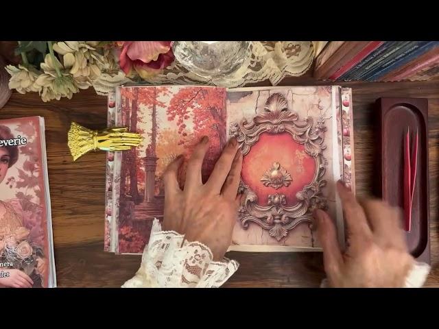 Autumn Journal Collage Idea |Clear Window Page Reveal the Beauty Behind #thegingerbreadprints #asmr