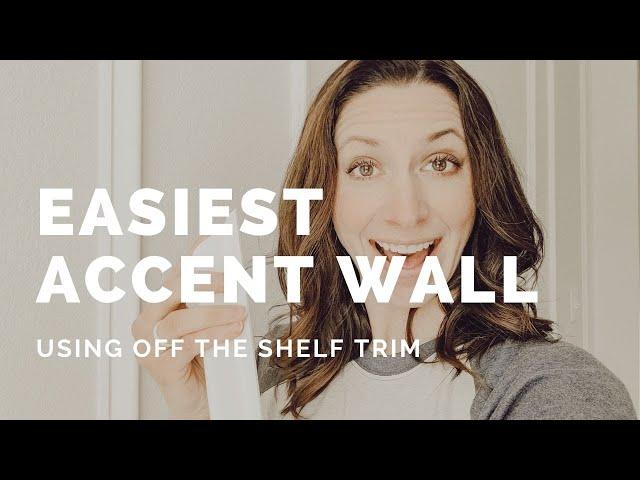 Easiest Accent Wall Treatment - Picture Frame Moulding