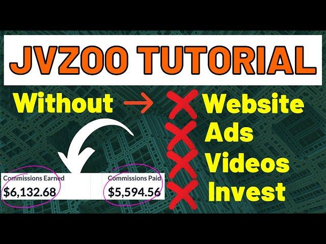 JVZoo Affiliate Marketing Tutorial For Free | (Without Website, Ads, Videos, Invest)