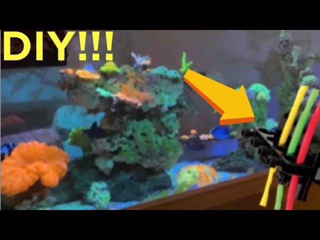 DIY dosing tubing holder for reef tank!
