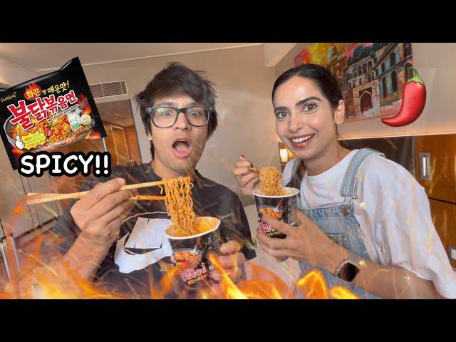 SPICY NOODLES CHALLENGE with SOURAV JOSHI  @souravjvlogs