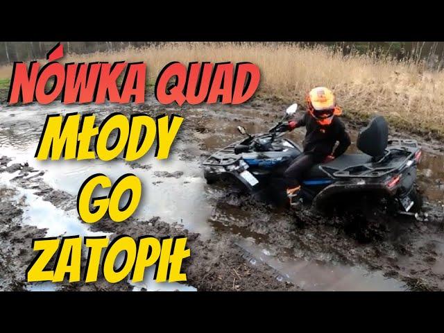 Quad ZATOPIONY ale dobrze że jest wyciągarka która nas uratowała - Oba quady wyciągaliśmy - CF MOTO