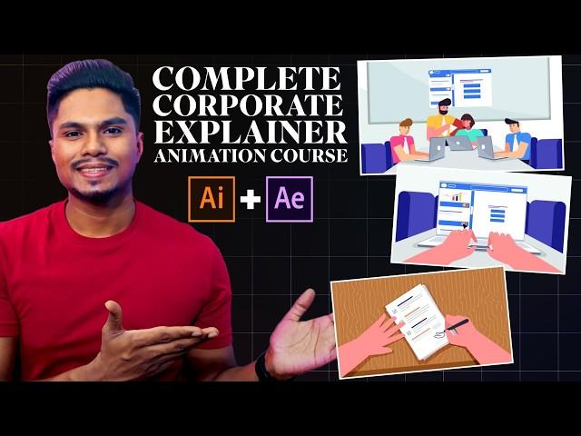 2D Corporate Explainer Animation After Effects Full Course