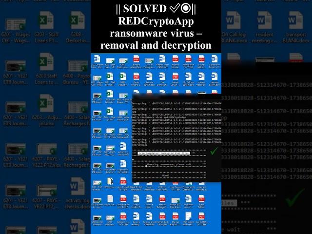 || LIVE || #REDCryptoApp #ransomware #virus – #removal and #decryption