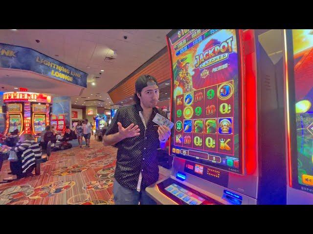 I Put $100 Into An Atlantic City Slot Machine! (watch what happened! )