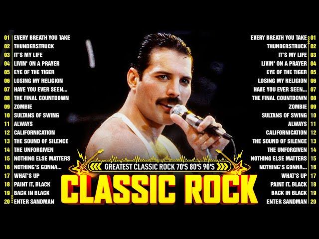 Classic Rock Songs 70s 80s 90s  Queen, Nirvana, ACDC, Guns N' Roses, Bon Jovi, Scorpions, Aerosmith