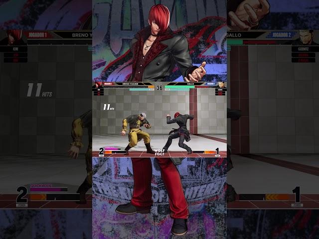 KOF XV - "Perfect stun combo Iori!!!" - Combo made by Breno Yagami - #shorts  #evo2025 #cotw #kofxv