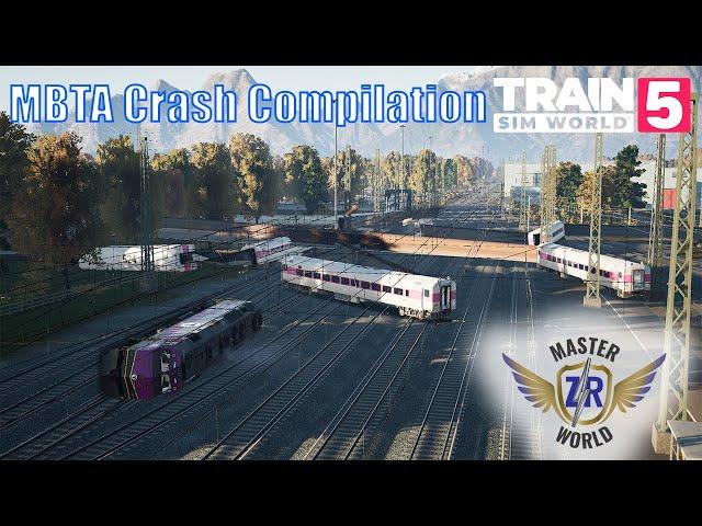 MBTA Crash Compilation | Train Sim World 5