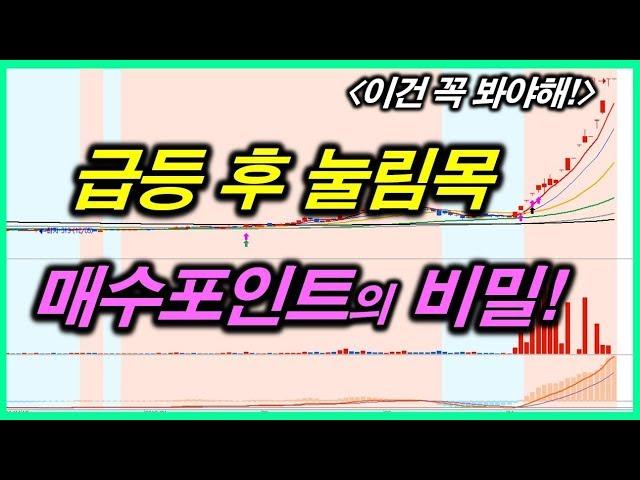 [급등주 단타] 급등주 패턴 포착 눌림목 매수포인트