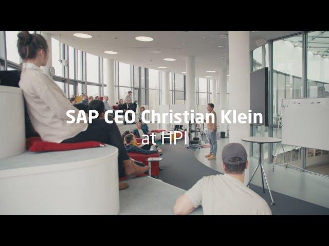 SAP CEO Christian Klein am HPI