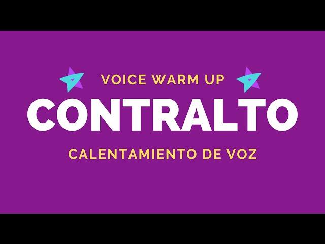 6 vocal exercises for CONTRALTO - Voice warm-up for female singers