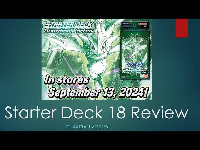 Digimon TCG Guardian Vortex ST18 Starter deck upgrade guide & Review!