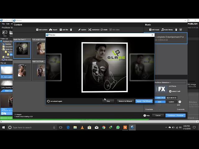 How to create a beautiful pics slideshow in Photodex Proshow Producer