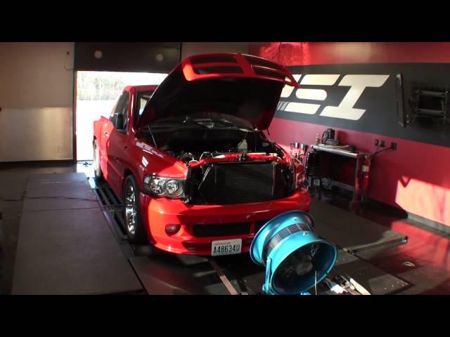 Supercharged Dodge Ram SRT-10 on dyno at PSI