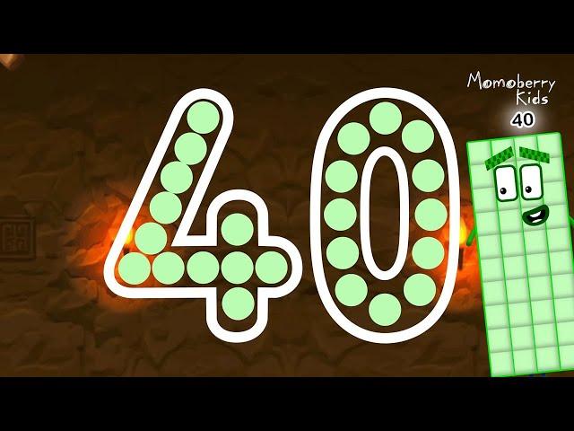 Numberblocks 40 Magic Run - Numberblocks Fourty Adventure | Number Counting Go Explore