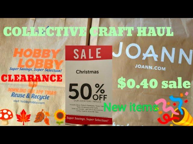 HOBBY LOBBY AND JOANNS CLEARANCE HAUL