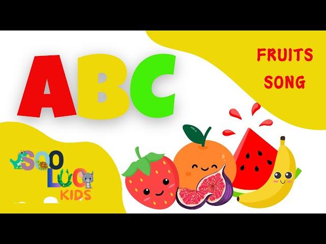 Fruits Song | English rhymes learning for kids | fruit songs for children | SooLoo Kids