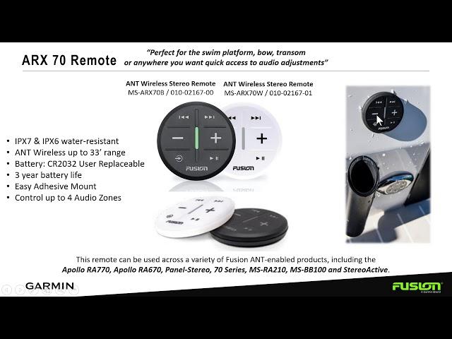 Garmin Marine Webinars: Choosing Your Fusion Entertainment Sound System