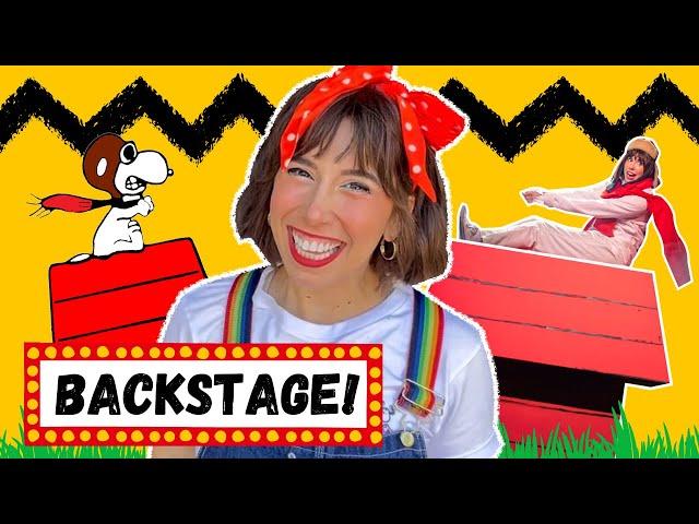 Backstage with SNOOPY! | You're a Good Man Charlie Brown Theatre Vlog with Bri Reads