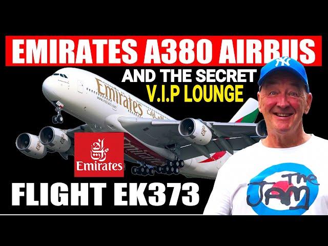 Bangkok to Manchester with Emirates A380 Airbus. Flight EK373