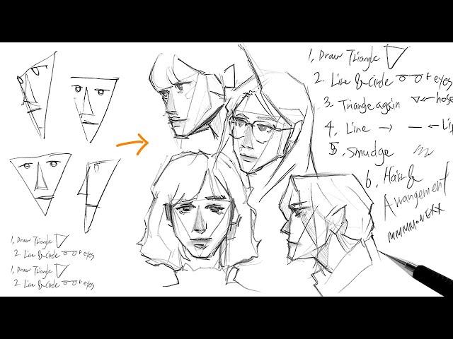  "TRICK" FOR SIMPLE FACE DRAWING TUTORIAL 