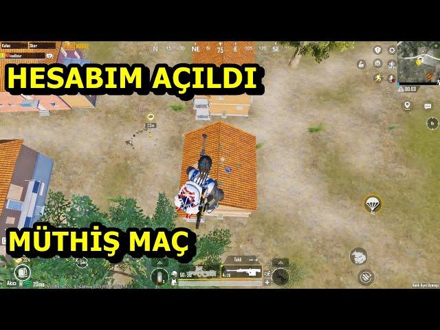 HESABIM AÇILDI ! MÜTHİŞ MAÇ BATUR GAME SOLO SQUAD PUBG MOBİLE