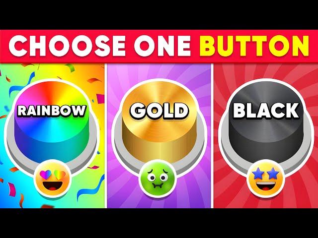 Choose One Button! Rainbow, Gold or Black Edition ⭐️ How Lucky Are You?  Mouse Quiz