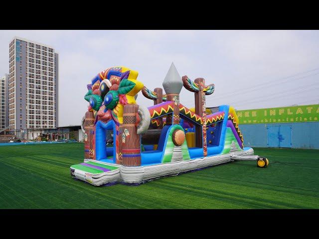 Funny Inflatable Comb Obstacle Course Party Game For Team Event Chinee Inflatables T7-564B